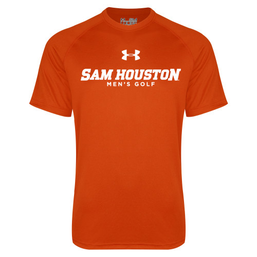  Under Armour Orange Tech Tee - Sam Houston Mens Golf