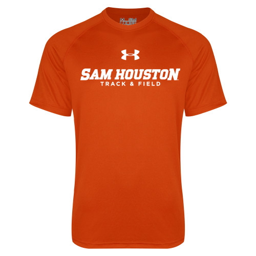  Under Armour Orange Tech Tee - Sam Houston Track and Field