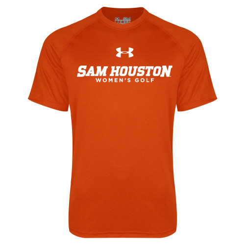  Under Armour Orange Tech Tee - Sam Houston Womens Golf