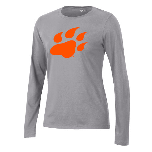  Gear Womens Oxford Heather Long Sleeve Tee - Secondary Athletics Mark