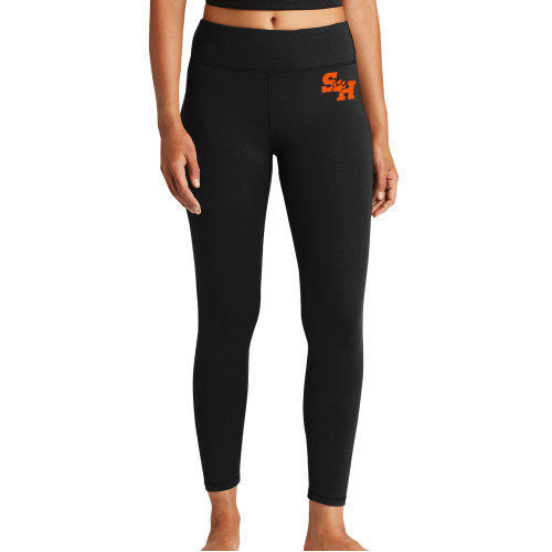  Womens Black Performance Legging - Primary Athletics Mark