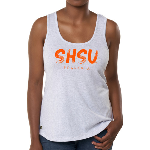  Fall Rush Ladies Ash Grey Tank - SHSU Brushstroke Bearkats