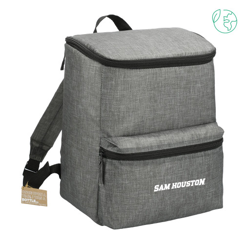  Excursion Charcoal Recycled 20 Can Backpack Cooler - Sam Houston Wordmark