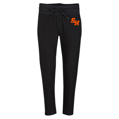  Boxercraft Womens Black Sport Jogger - Primary Athletics Mark EMB