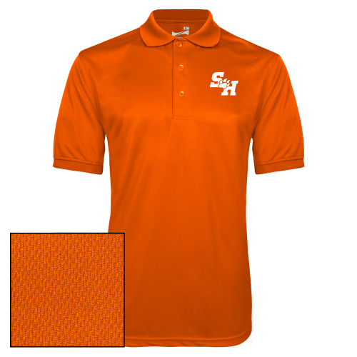  Orange Dry Mesh Polo - Primary Athletics Mark EMB