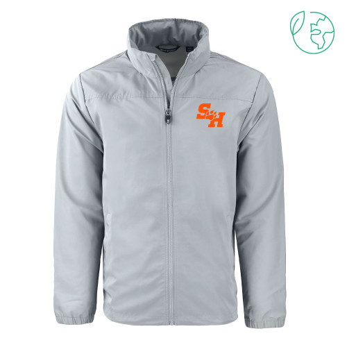  C&B Grey Charter Eco Recycled Full Zip Jacket - Primary Athletics Mark EMB