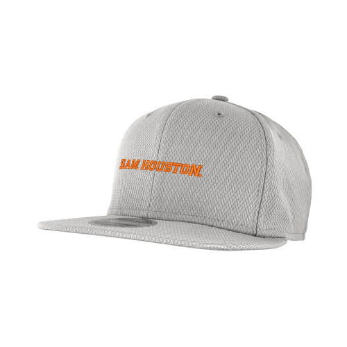  New Era Light Grey Diamond Era 9Fifty Snapback Hat - Sam Houston Wordmark EMB