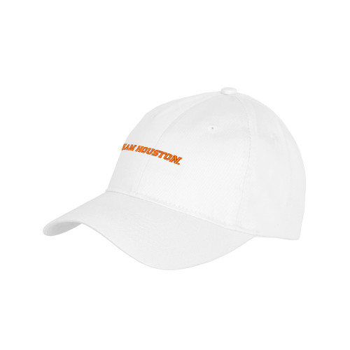  Youth White Pro Style Hat - Sam Houston Wordmark EMB