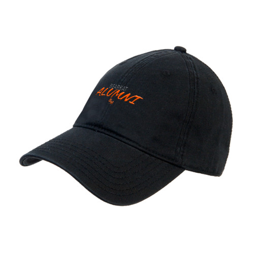  Black Unstructured Adjustable Low Profile Hat - Alumni