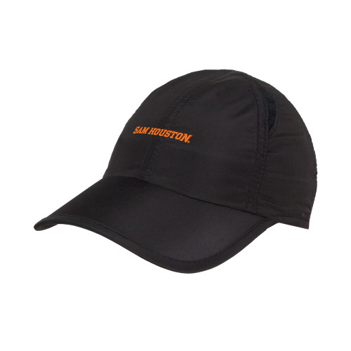  Black Performance Cap - Sam Houston Wordmark EMB