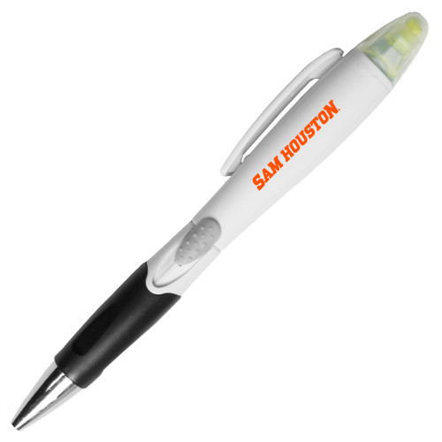  Blossom White Pen/Highlighter - Sam Houston Wordmark