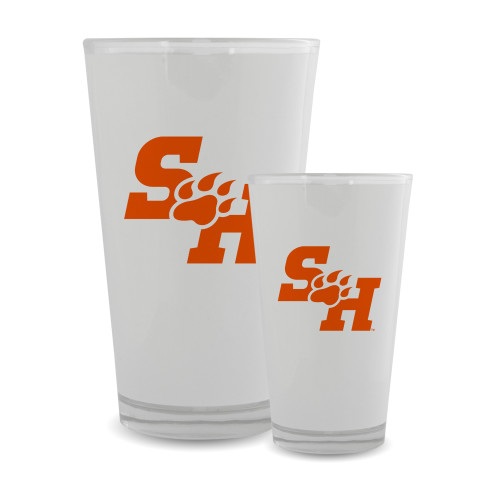  Full Color Glass 17oz - Athletics Mark Pattern