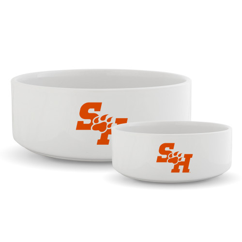  Ceramic Dog Bowl - Athletics Mark Pattern