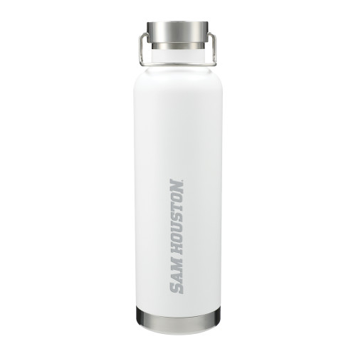  Thor Copper Vacuum Insulated White Bottle 32oz - Sam Houston Wordmark Engraved