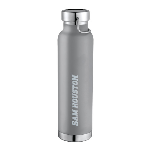  Thor Copper Vacuum Insulated Grey Bottle 22oz - Sam Houston Wordmark Engraved