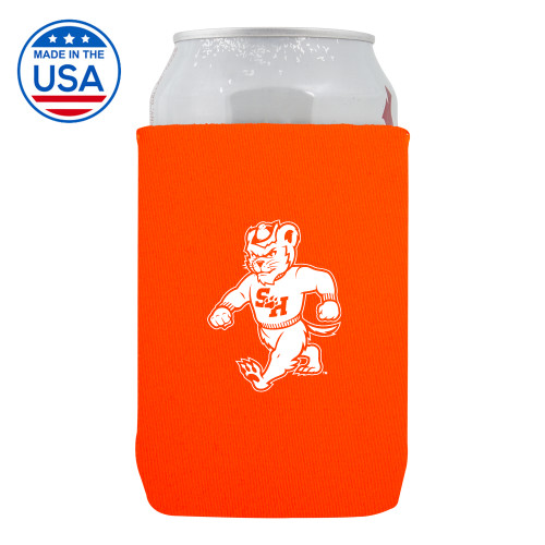  Neoprene Orange Can Holder - Bearkat Full Body