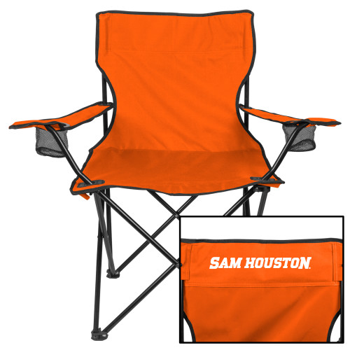  Deluxe Orange Captains Chair - Sam Houston Wordmark