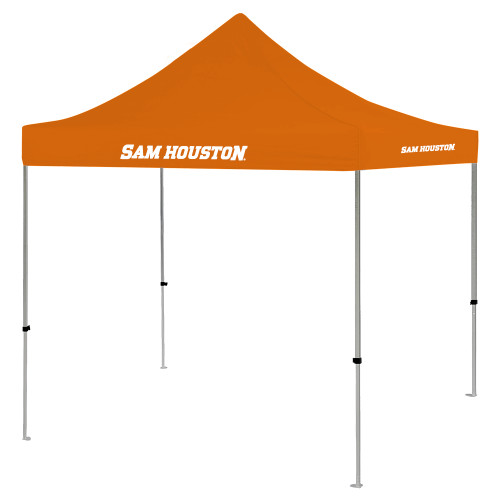  9 ft x 9 ft Orange Tent - Sam Houston Wordmark