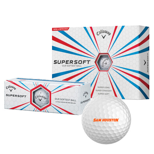  Callaway Supersoft Golf Balls 12/pkg - Sam Houston Wordmark