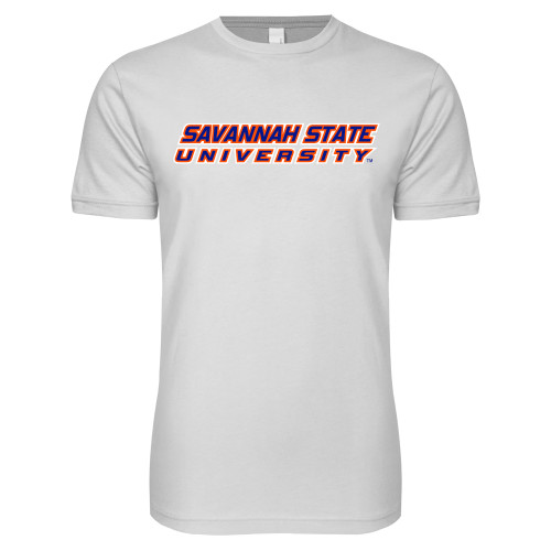  Next Level White SoftStyle T Shirt - Horizontal Mark
