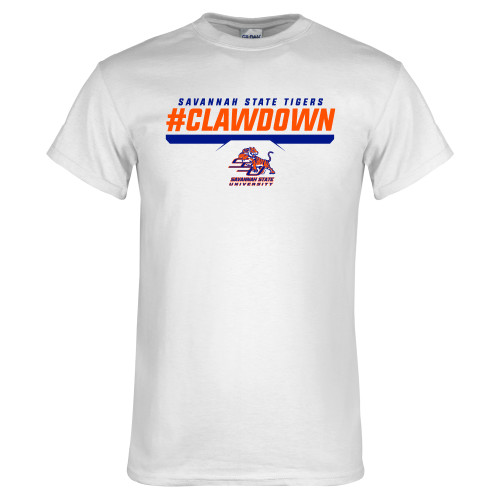  White T Shirt - #CLAWDOWN