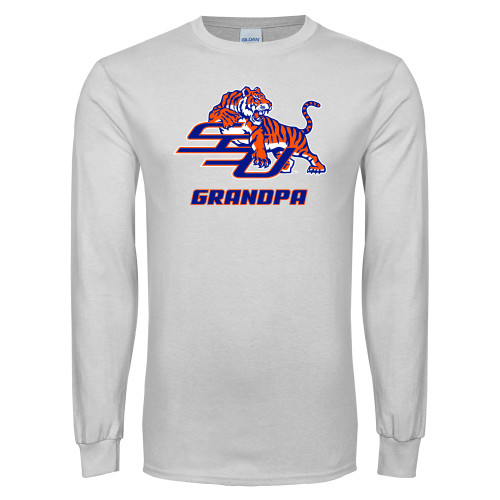  White Long Sleeve T Shirt - Grandpa
