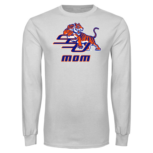  White Long Sleeve T Shirt - Mom