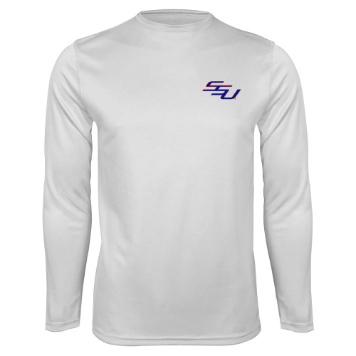  White Performance Long Sleeve Shirt - SSU