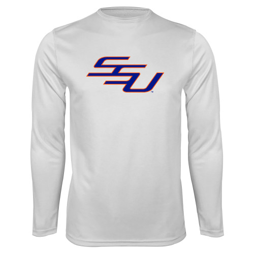  White Performance Long Sleeve Shirt - SSU