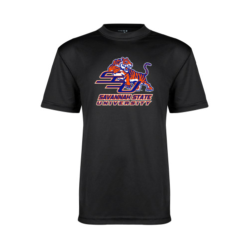  Youth Performance Black Tee - Official Logo