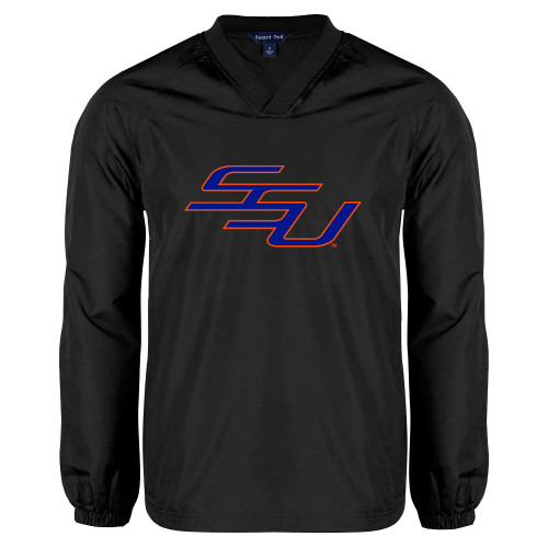  Black V Neck Raglan Windshirt - SSU