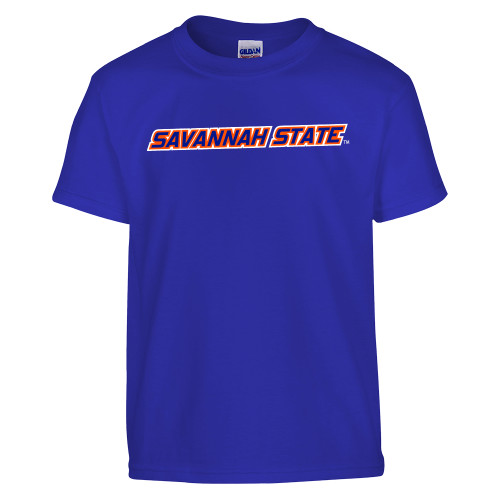  Youth Royal T Shirt - Wordmark