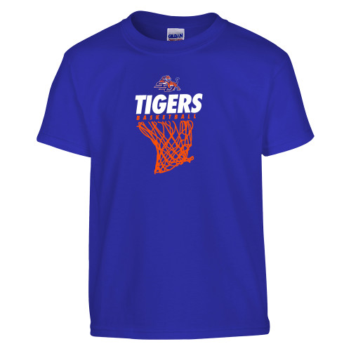  Youth Royal T Shirt - Basketball Net Design