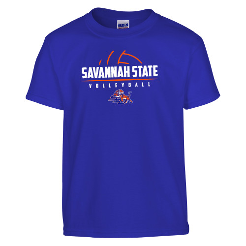  Youth Royal T Shirt - Volleyball Design