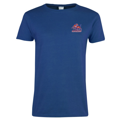  Womens Royal Short Sleeve Tee - Official Logo