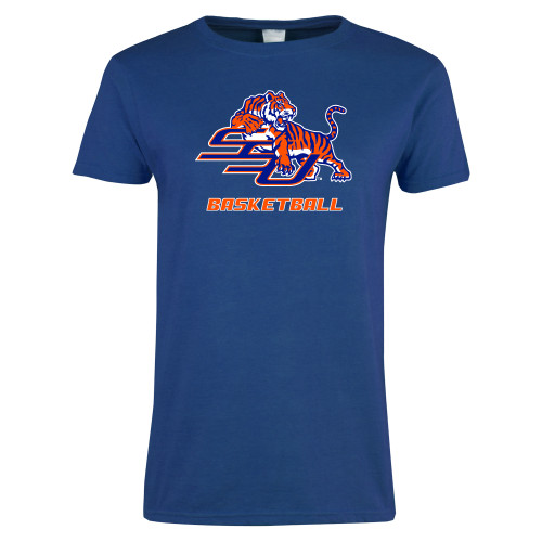  Womens Royal Short Sleeve Tee - Basketball