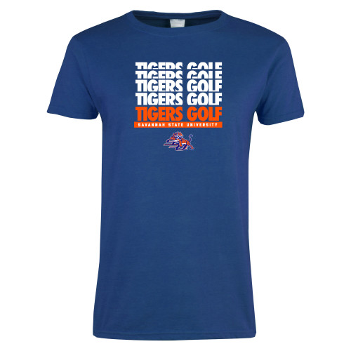  Womens Royal Short Sleeve Tee - Golf Design
