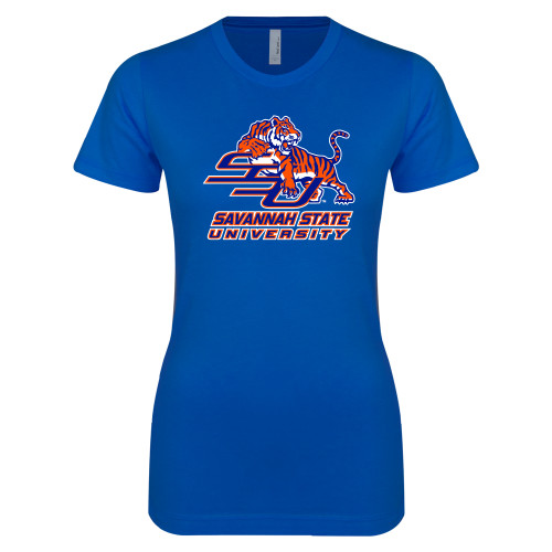  Next Level Womens Royal Boyfriend Tee - Official Logo