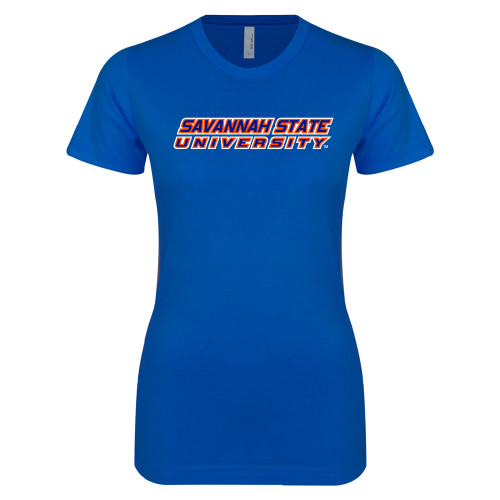 Next Level Womens Royal Boyfriend Tee - Horizontal Mark