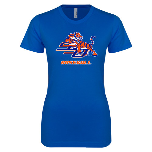  Next Level Womens Royal Boyfriend Tee - Baseball
