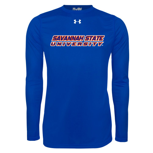  Under Armour Royal Long Sleeve Tech Tee - Horizontal Mark