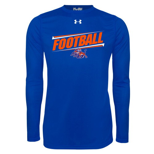 Under Armour Royal Long Sleeve Tech Tee - Football Design