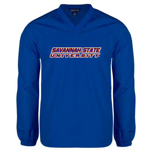  Royal V Neck Raglan Windshirt - Horizontal Mark
