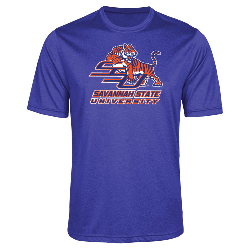  Royal Heather Performance Contender Tee - Official Logo