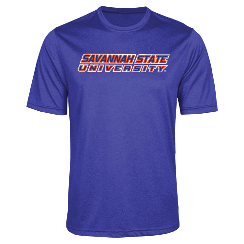  Royal Heather Performance Contender Tee - Horizontal Mark