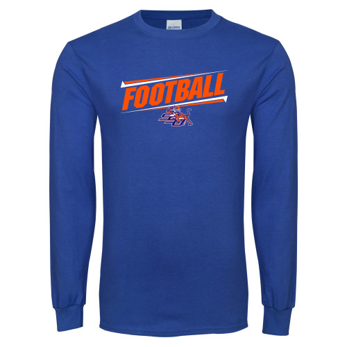  Royal Long Sleeve T Shirt - Football Design