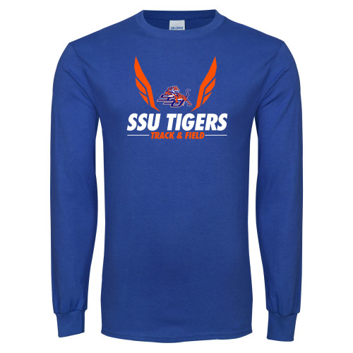 Royal Long Sleeve T Shirt - Track & Field Design