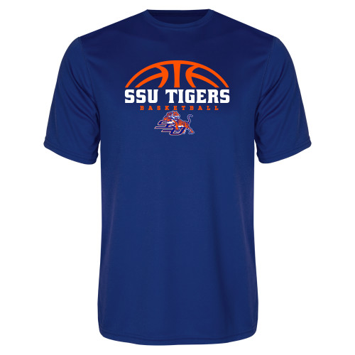  Royal Performance Tee - Stacked Basketball Design