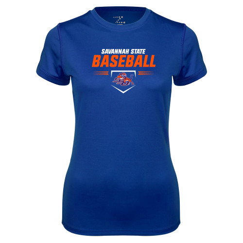  Womens Royal Performance Tee - Baseball Design