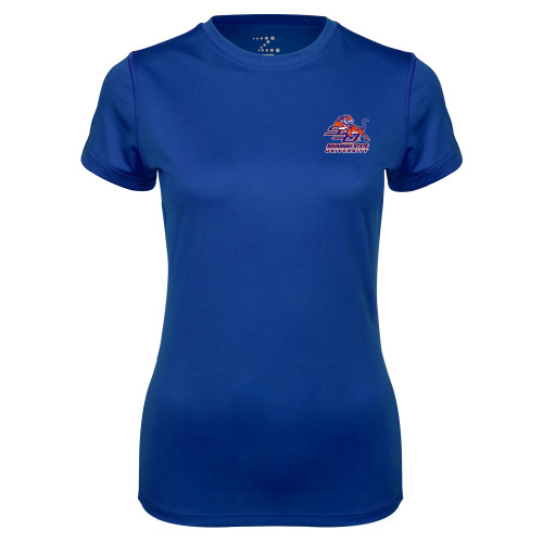  Womens Royal Performance Tee - Official Logo